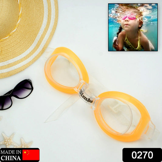 Cute Design Adjustable Swimming GogglesFor Kids Boys, Waterproof (1 Pc )