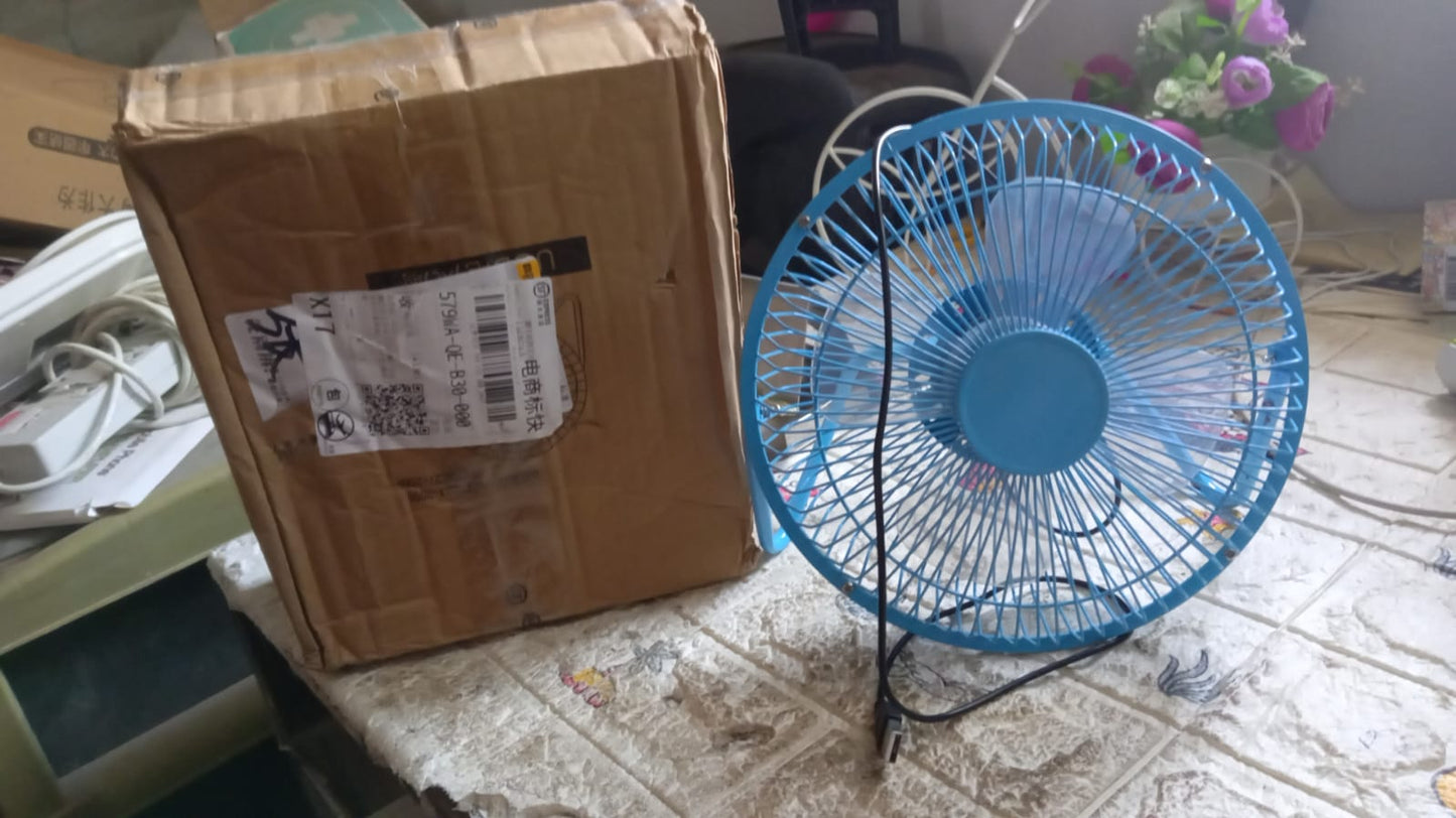Big USB Table Desk Personal Metal Electronic Fan, For Office, School Use (1 Pc)