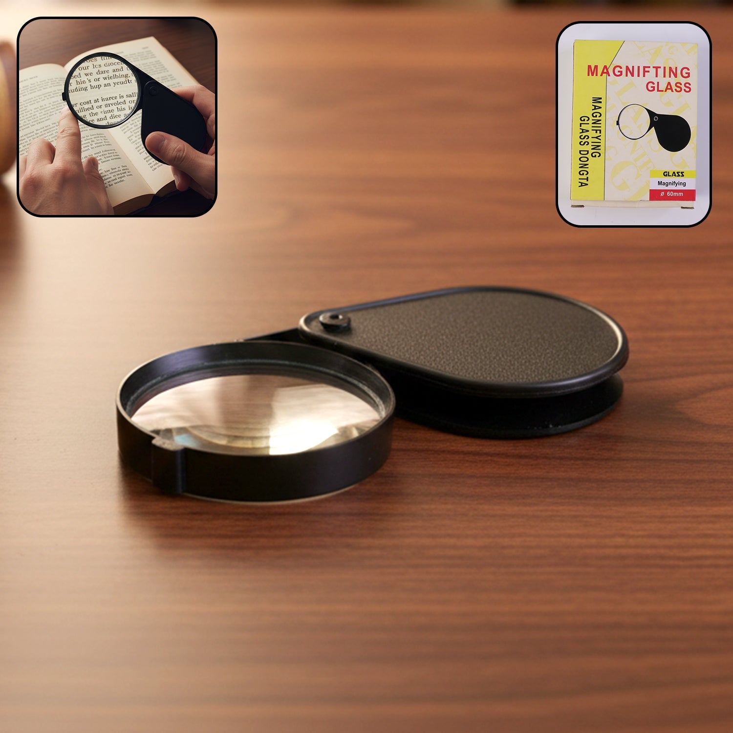 Portable handheld magnifying glass 1 pc
