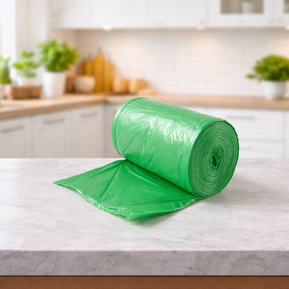 Heavy duty green garbage bags