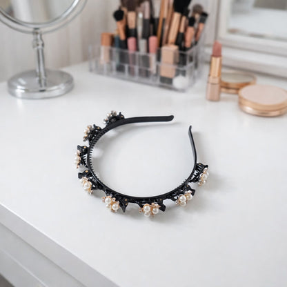Pearl floral hairband women