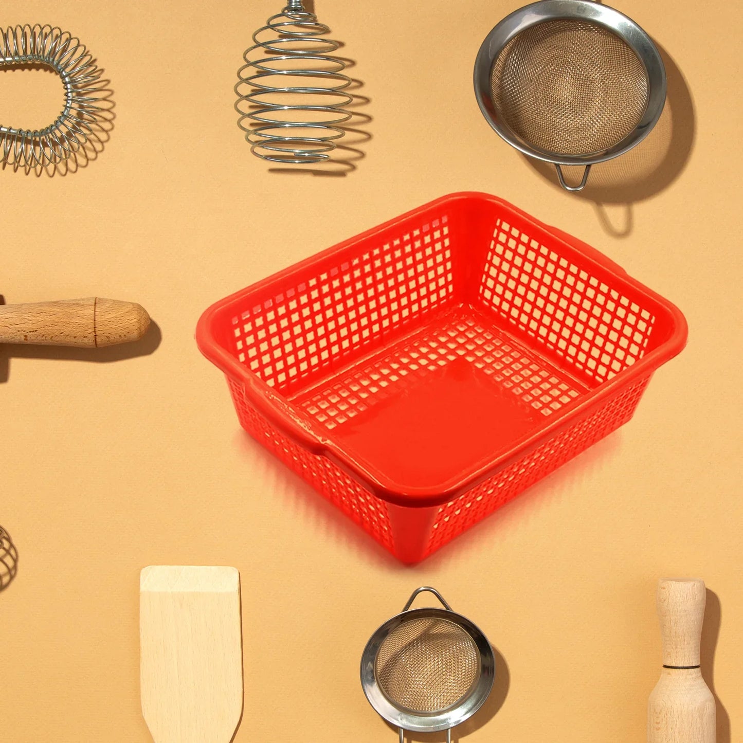 Plastic 1 Pc Kitchen Small Size Dish Rack Drainer Vegetables and Fruits (29x22CM)