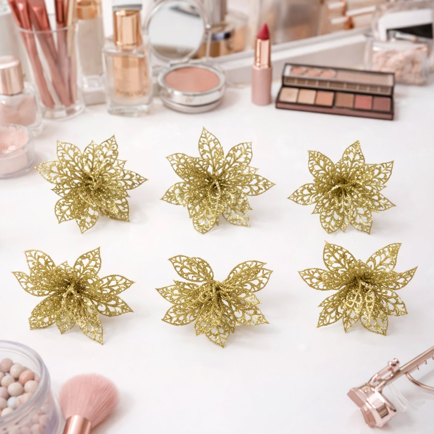 Cute flower hair clips
