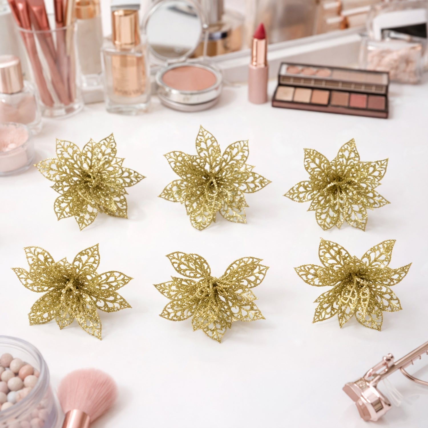 Cute flower hair clips