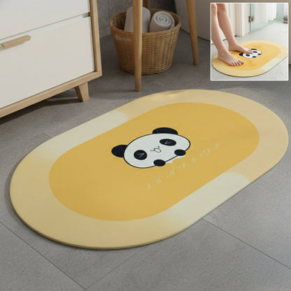 panda bathroom floor mat