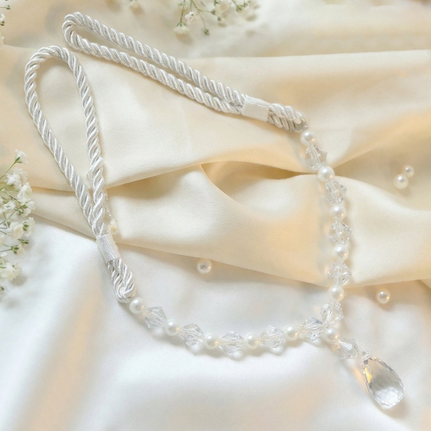 Premium crystal pearl curtain accessory