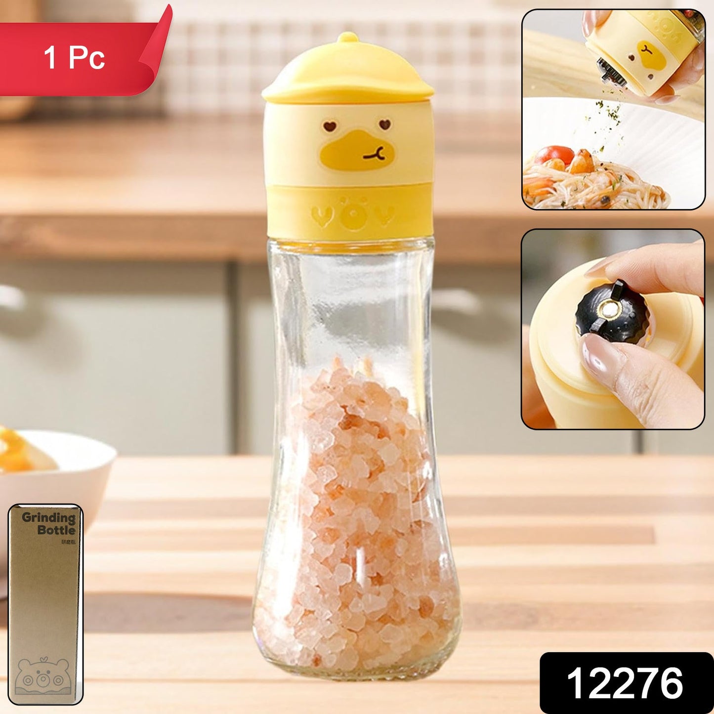 Duck Head Glass Spice Grinder (1 Pc)