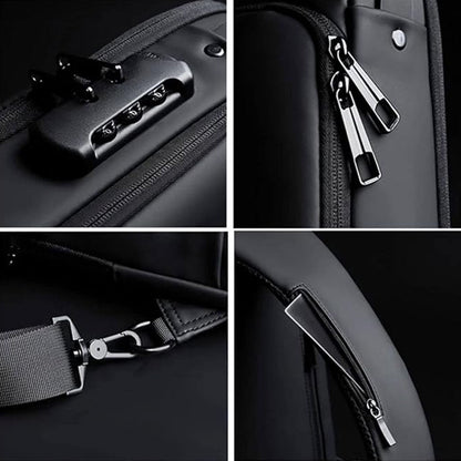 Trendy Anti-Theft Crossbody Sling Bag with USB Charging Port (1 Pc)