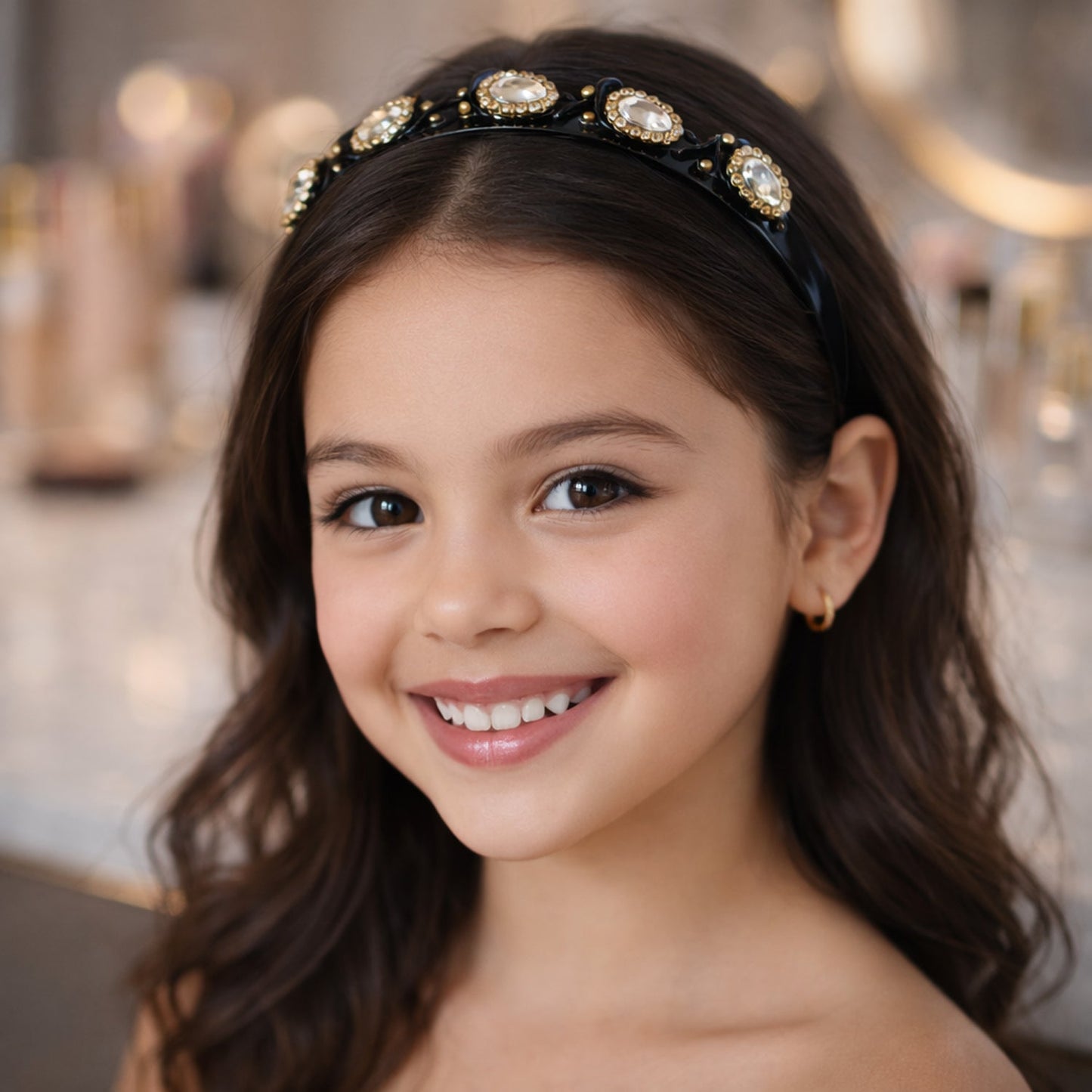 elegant studded hairband accessory