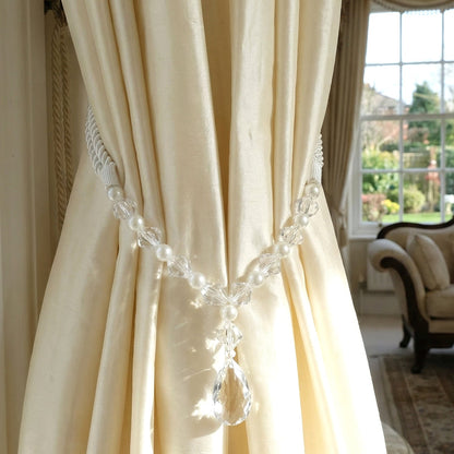 Glam pearl beaded curtain band