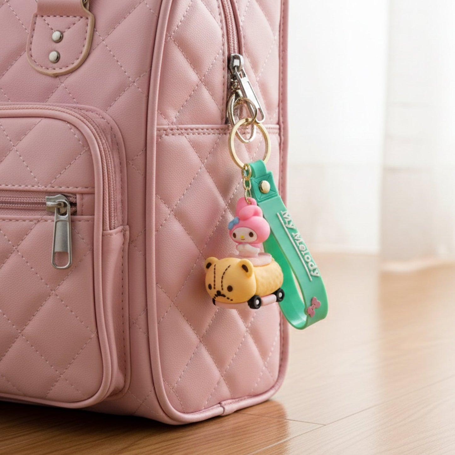 Kids cartoon bag accessory keychain