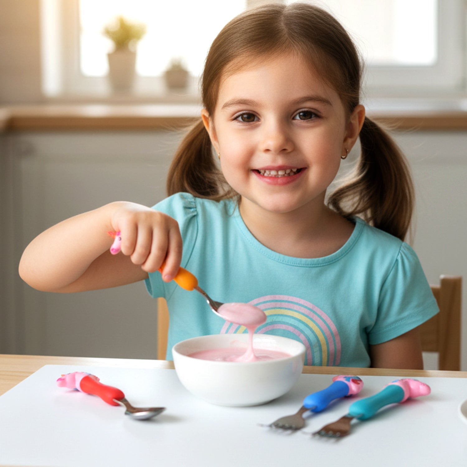 unicorn themed utensils