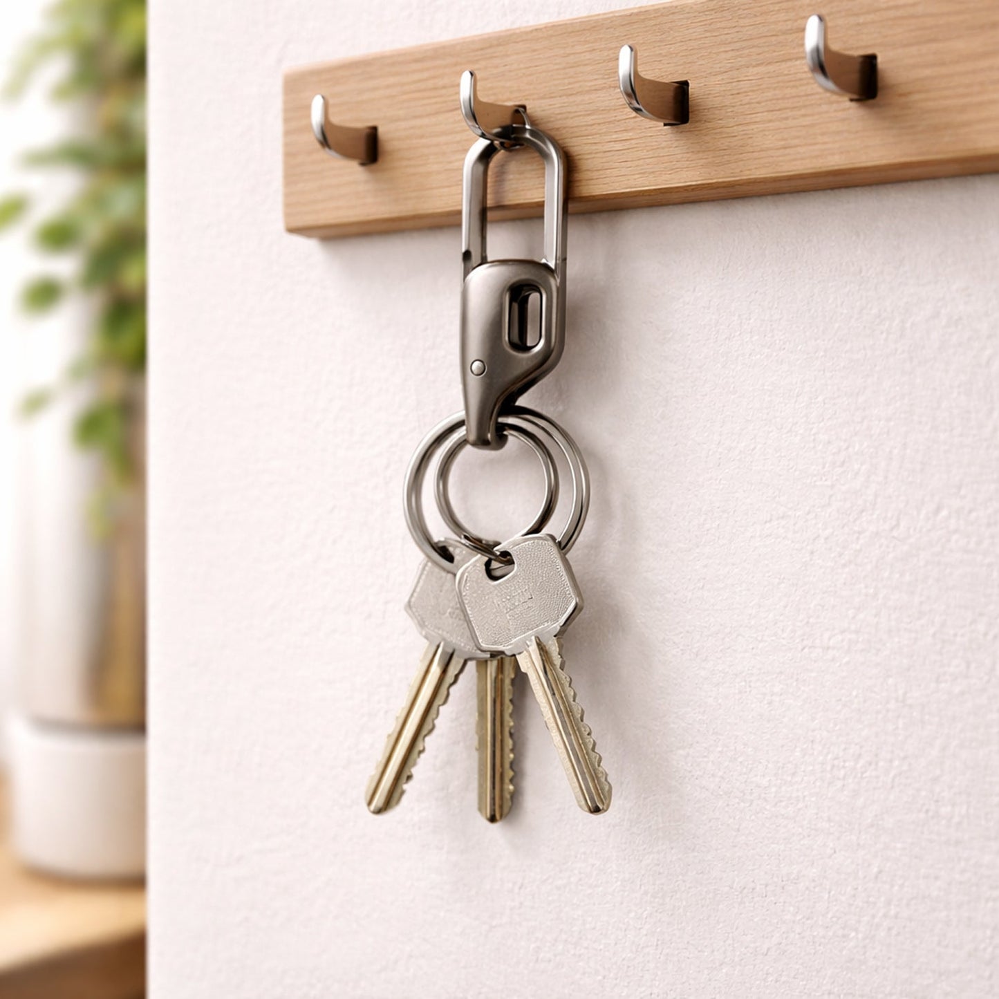 secure lock keychain clip