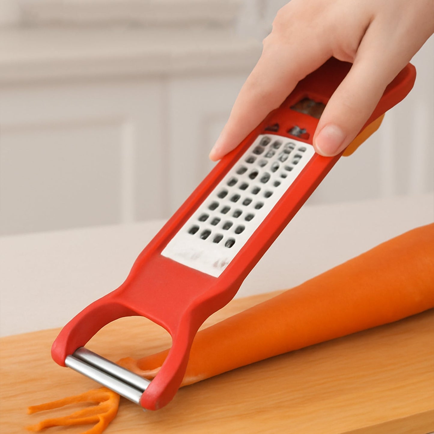 Kitchen 3 in 1 Multi Purpose Vegetable Peeler Grater Cutter for Food Preparation