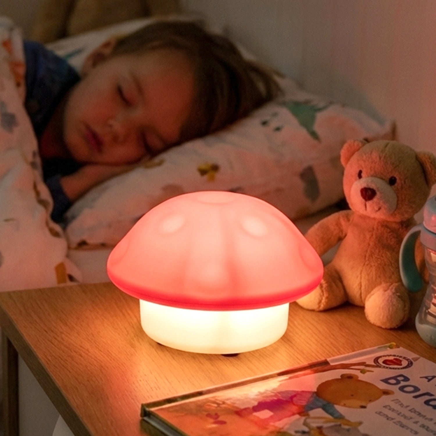 Cute mushroom bedside lamp