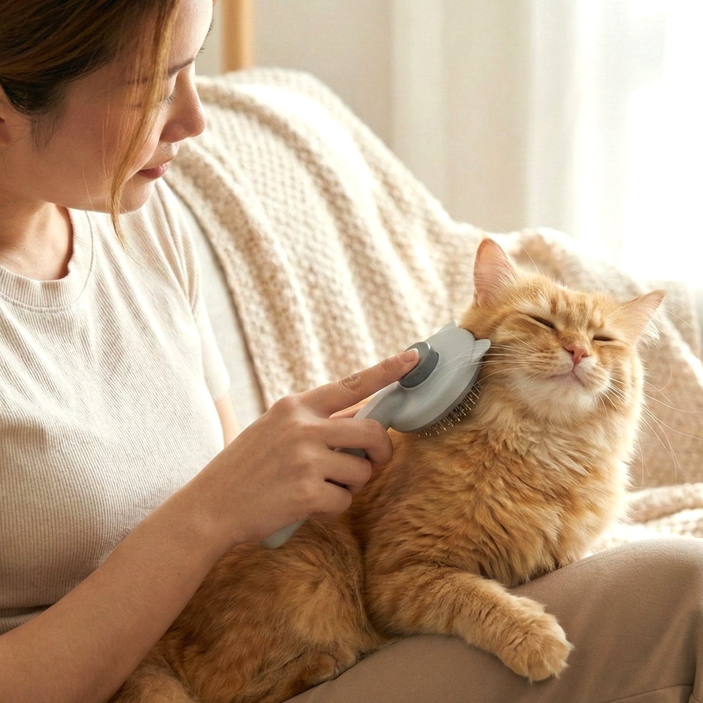 Dog and cat fur removal comb