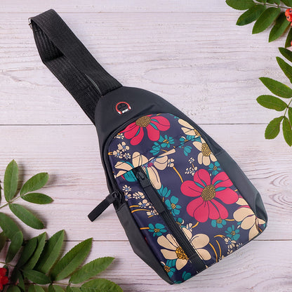 Waterproof Waist Bag – Shoulder Crossbody Bag with USB Charging Slot