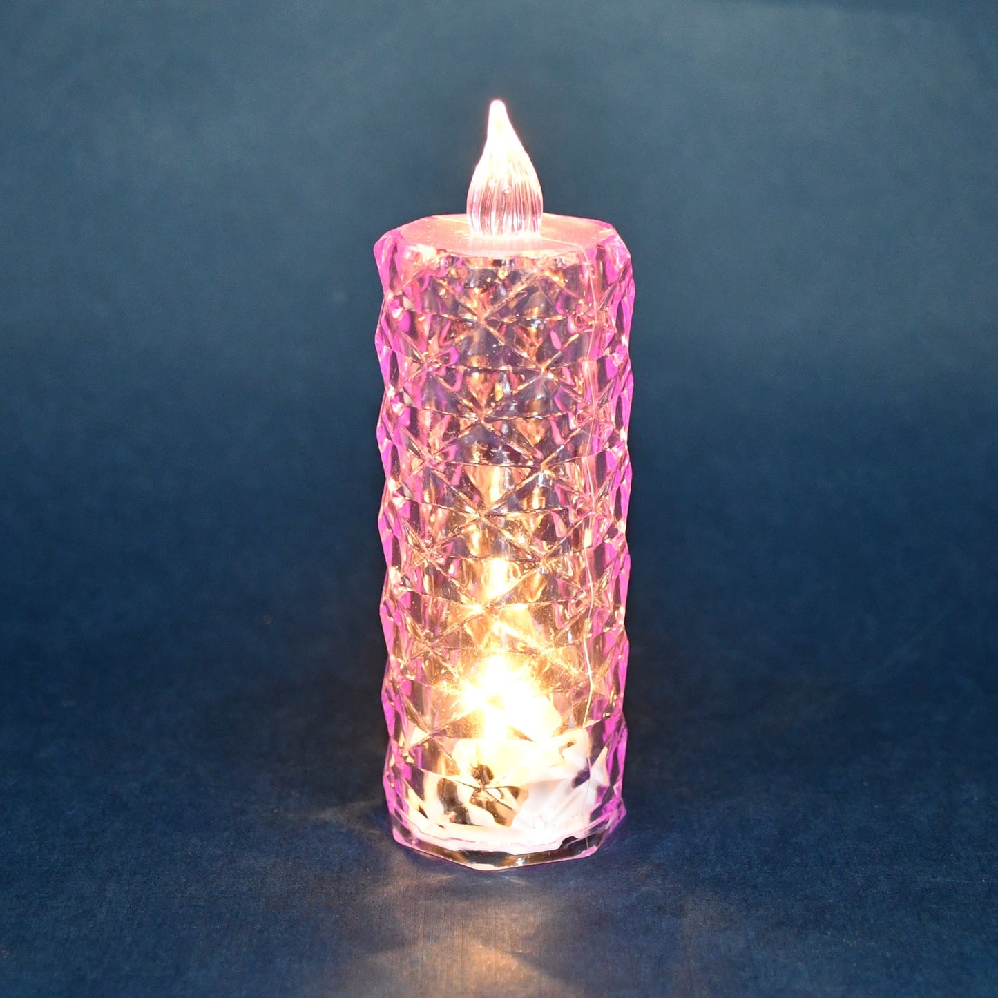 purple LED candle