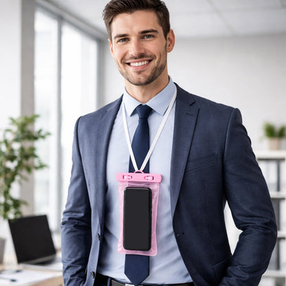 Pink mobile pouch for camping and travel