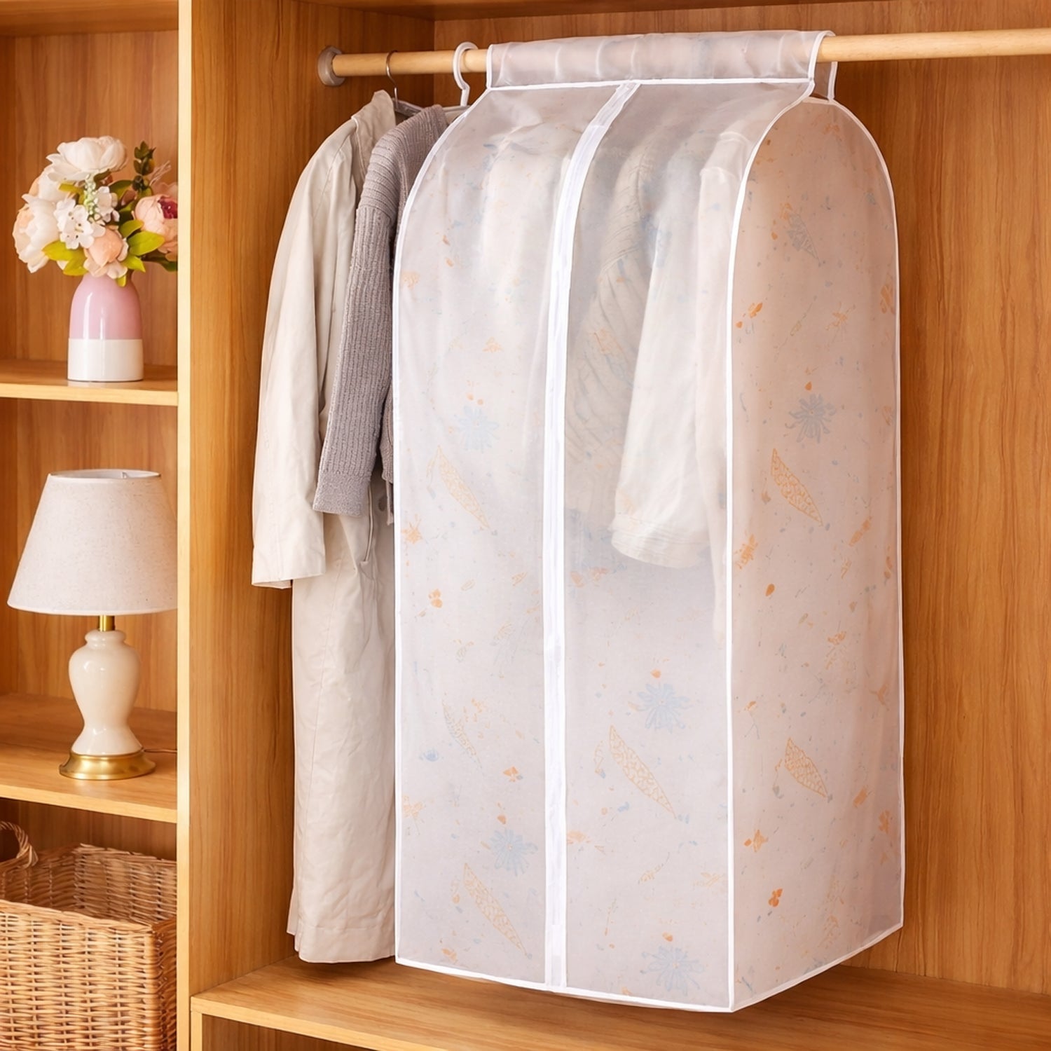 reusable garment cover bag for closet organization