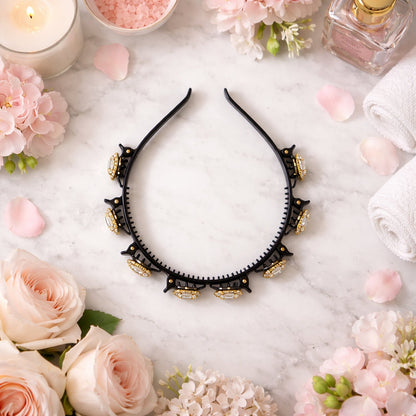 fancy crystal headband design