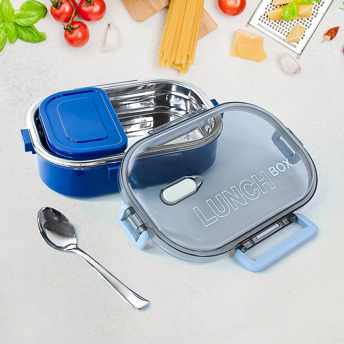 Home Chef Premium Airtight Steel Lunch Box
