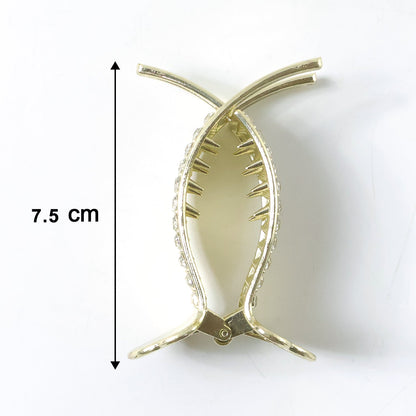 Premium Crystal Studded Hair Claw Clip for Women (1 Pc)