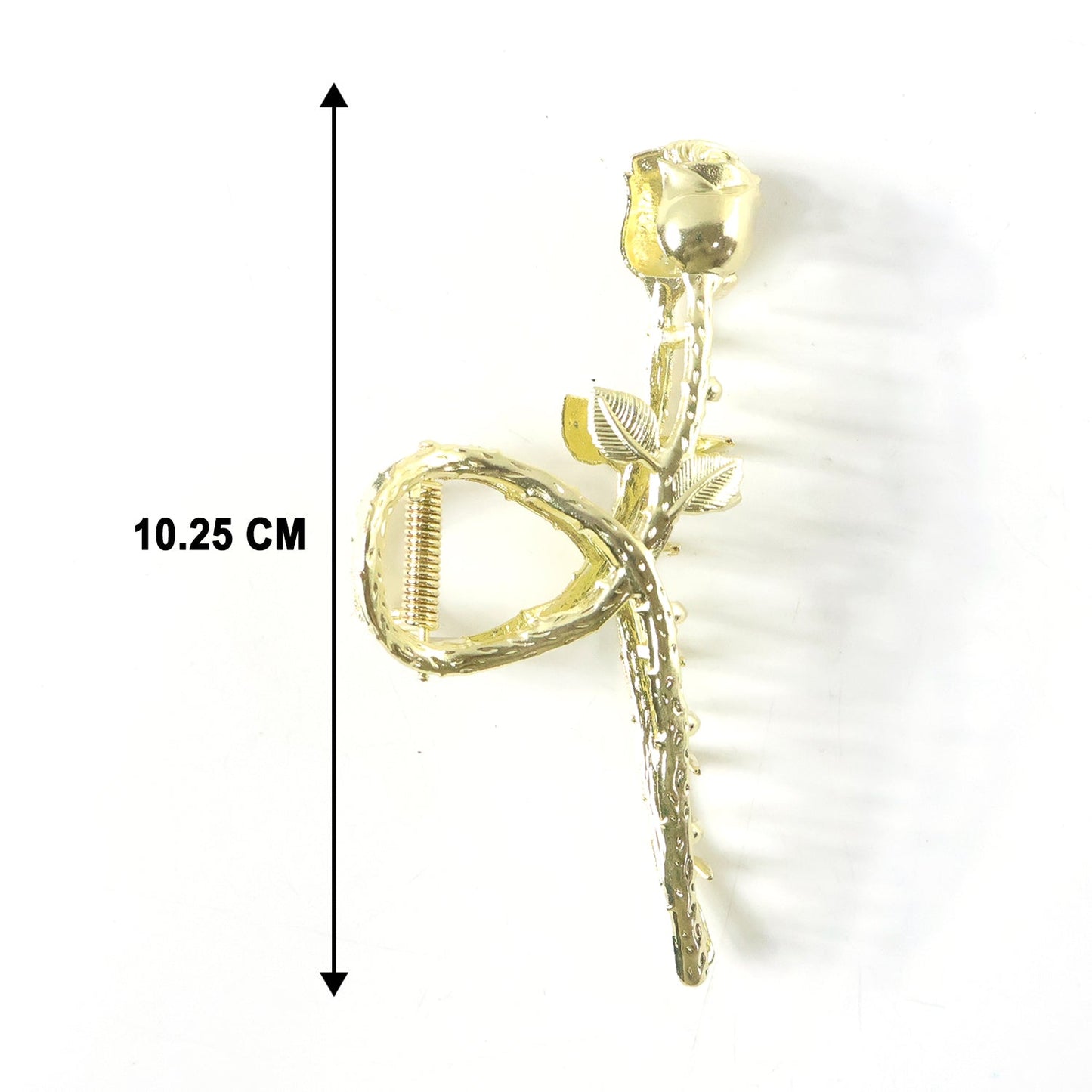 Elegant Gold Rose Design Hair Claw Clip (1 Pc)