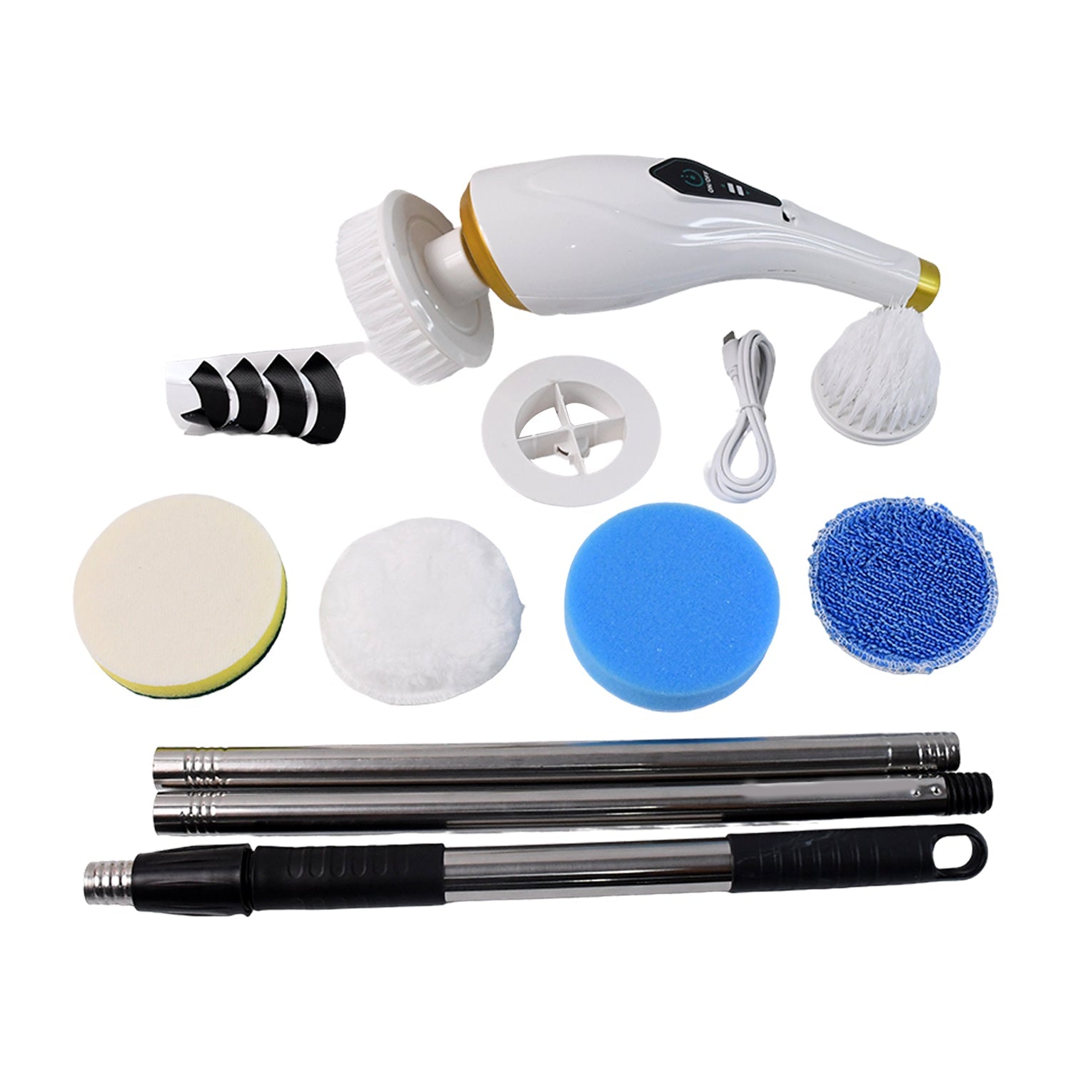 Adjustable Spin Scrubber Tool