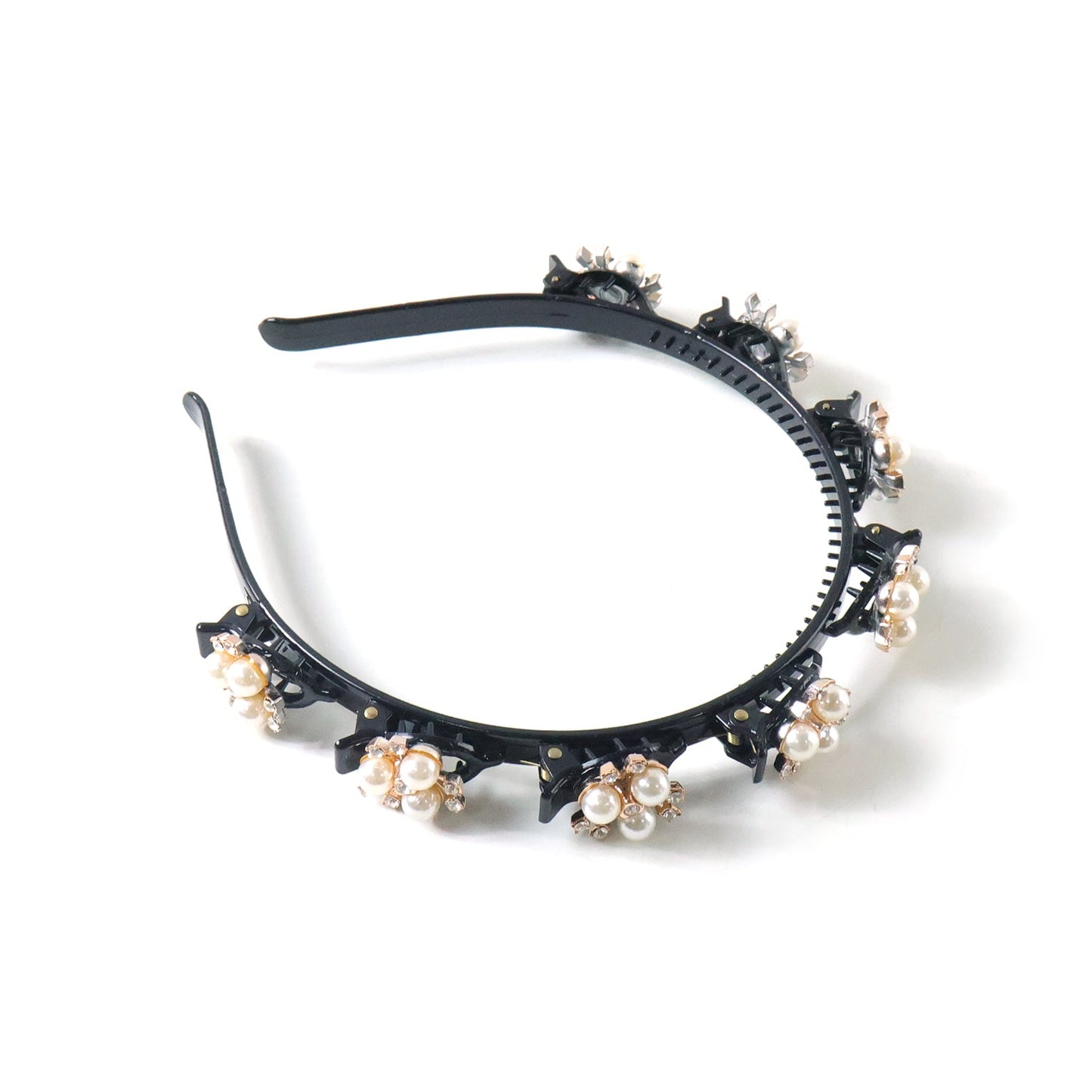 girls pearl flower headband