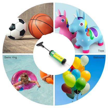 Inflator Air Ball Pump Soft Bouncing Ball Development Kids Toy (17 Cm)