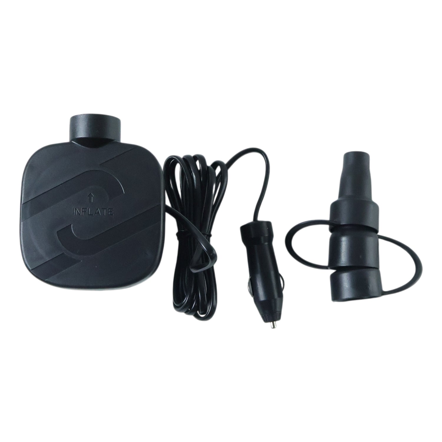 Compact portable tyre inflator with charger
