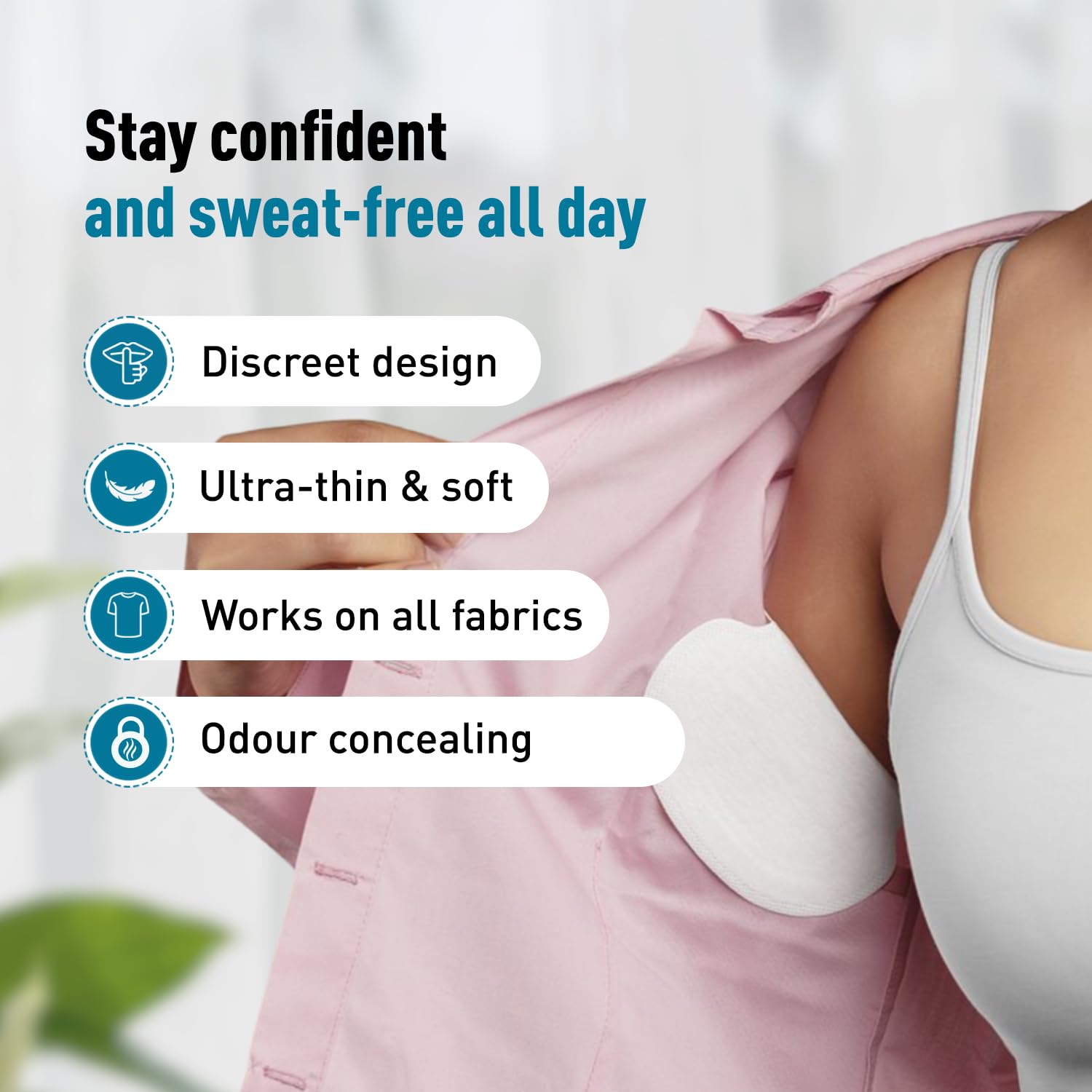 absorbent underarm pads daily use