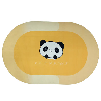 cute panda bathroom rug
