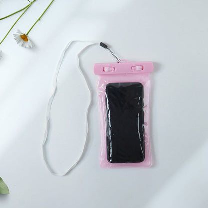 Waterproof phone pouch pink product shot