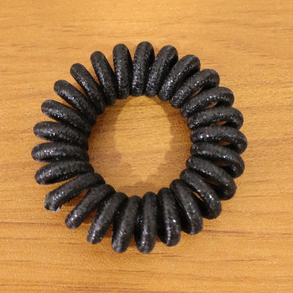 Soft Stretchable Telephone Wire Style Hair Bands Set (1 Pc)
