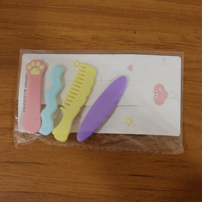 Cute Stylish Design Hair Clips Set (1 Set, Mix Design)
