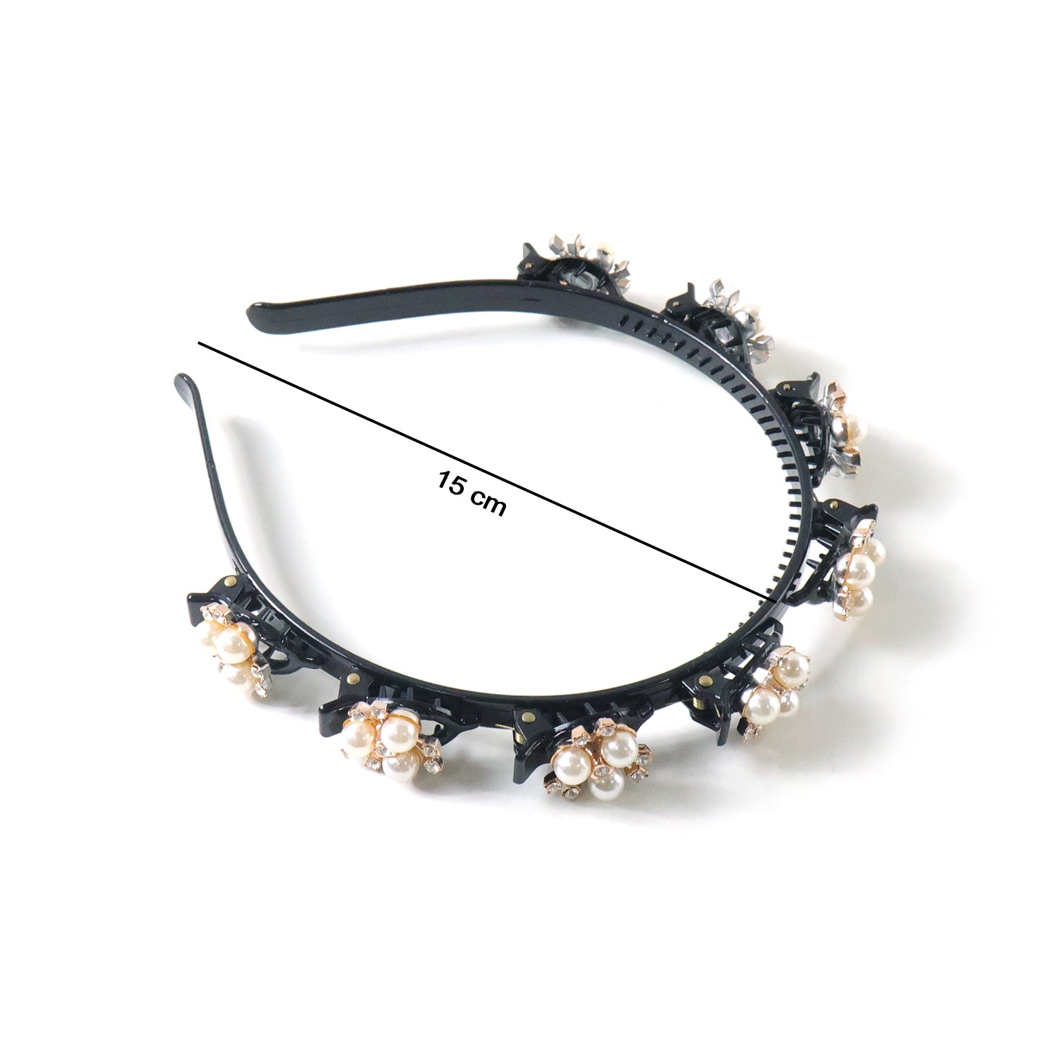 luxury pearl floral hairband