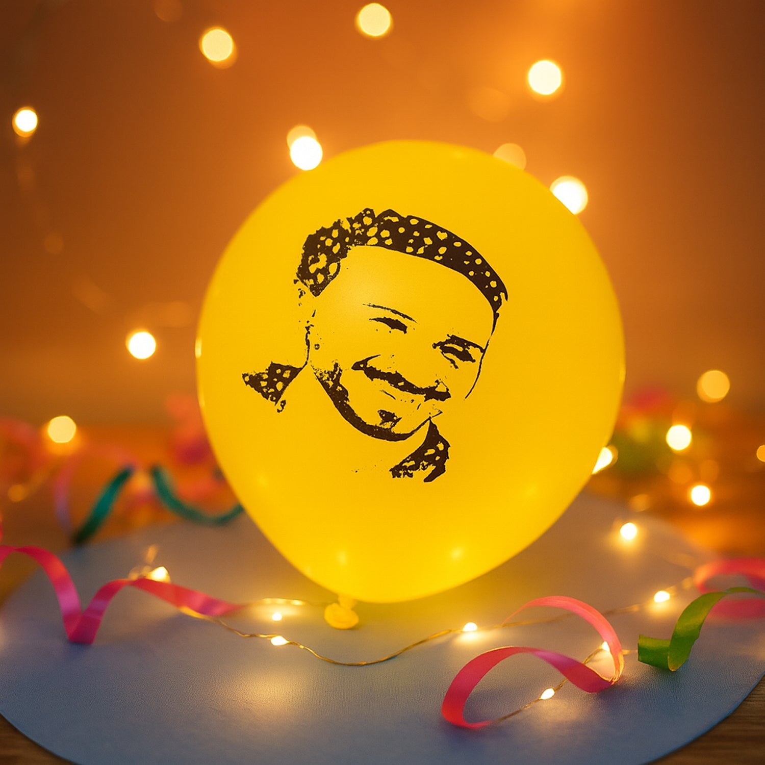 Vibrant festive balloons
