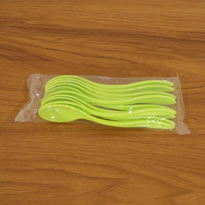 Fancy Spoon Used While Eating and Serving Food Stuffs Etc (10 Pcs)