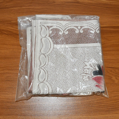 Floral Sofa Seat Runner Protector - (1 Pc / 134x28 Inch)