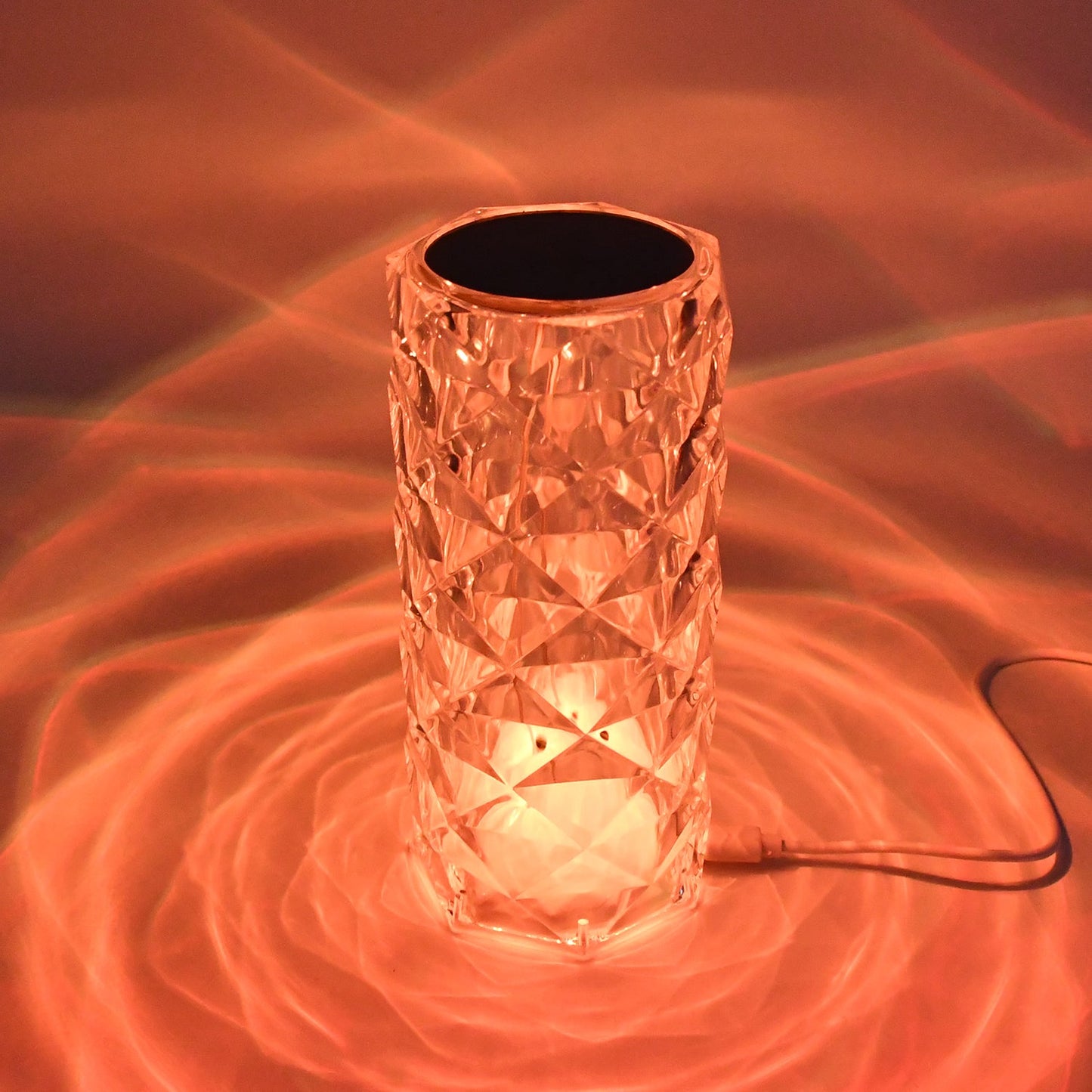 Crystal LED Touch Table Lamp with Remote Control
