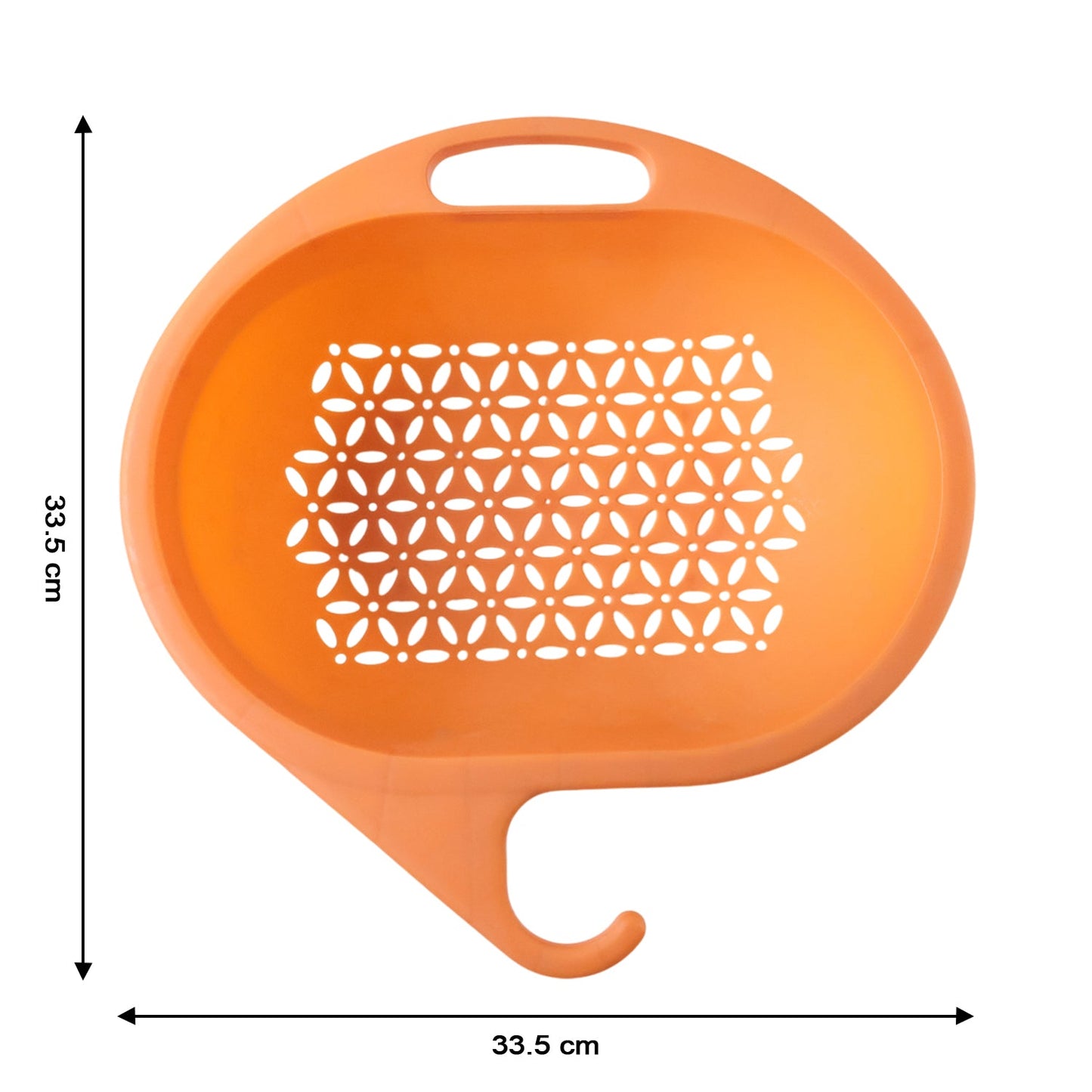 Lightweight plastic draining bowl
