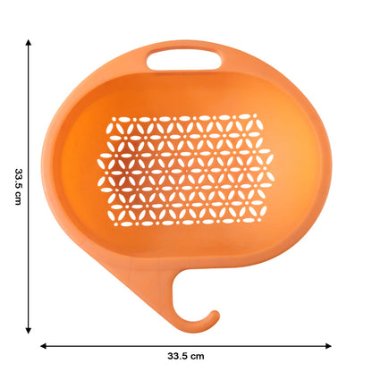 Lightweight plastic draining bowl