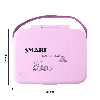 Leak resistant lunch box with spoon