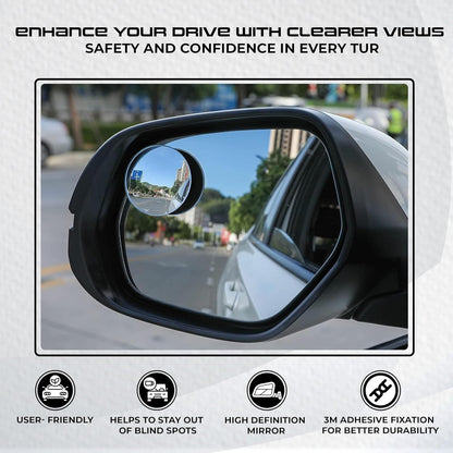 Car Blind Spot Mirror 2 Pc Set