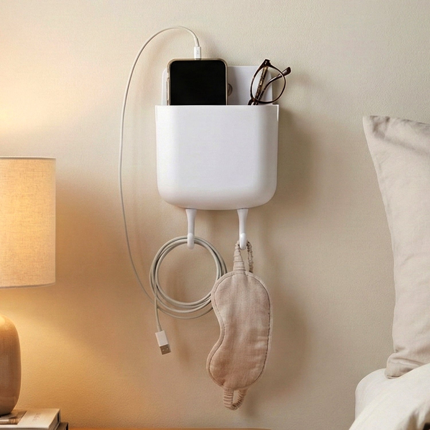 Wall mounted multipurpose storage pocket organizer