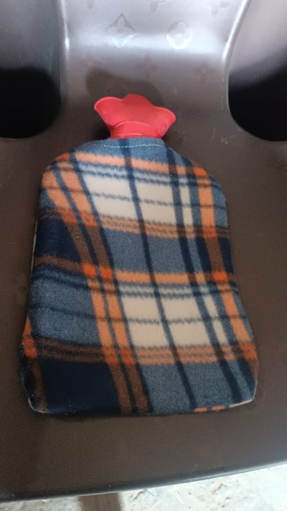 Hot Water Bottle Bag With Cover For Pain Relief (1 Pc / Mix Design & Size)