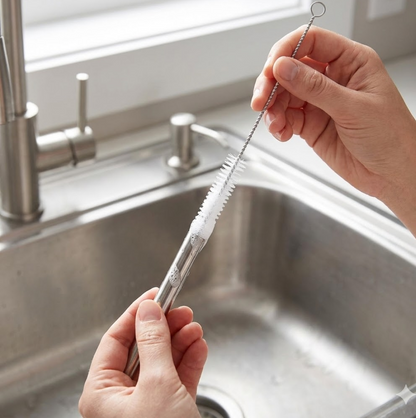 Stainless Steel Straw Cleaning Brush Drinking Pipe, 23Cm 1 pcs