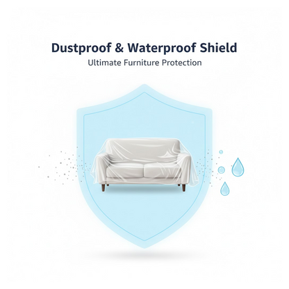 Home Thick Disposable Dust Proof Plastic Furniture Covers (1 Pc / Big)